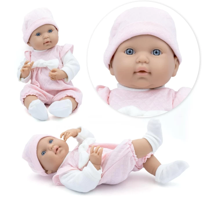 Lalka Bobas dla dzieci Pure Baby 46 cm z akcesoriami – Hiszpańska - Jak Żywa