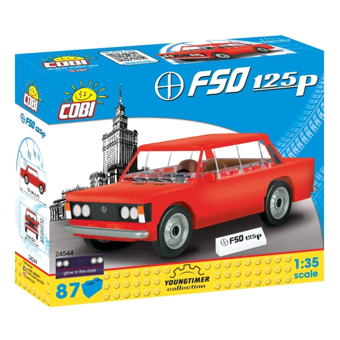 Duży Fiat FSO 125p Klocki Cobi