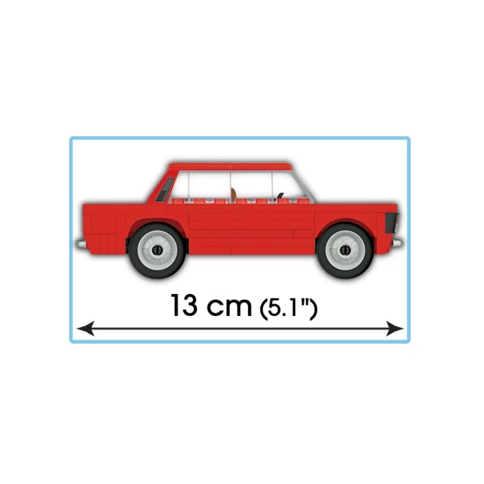 Duży Fiat FSO 125p Klocki Cobi