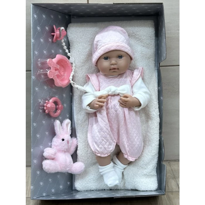 Lalka Bobas dla dzieci Pure Baby 46 cm z akcesoriami – Hiszpańska - Jak Żywa