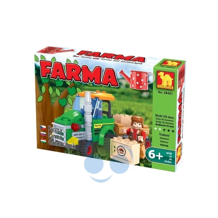 KLOCKI FARMA 28401 Traktor z przyczepą - 103 elementy