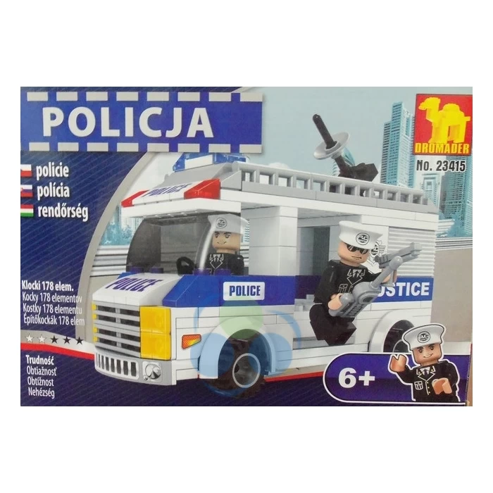 KLOCKI POLICJA FURGONETKA 23415- 178 elementów