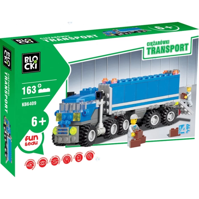 KLOCKI BLOCKI TRANSPORT - CIĘŻARÓWKI 163 EL. TIR