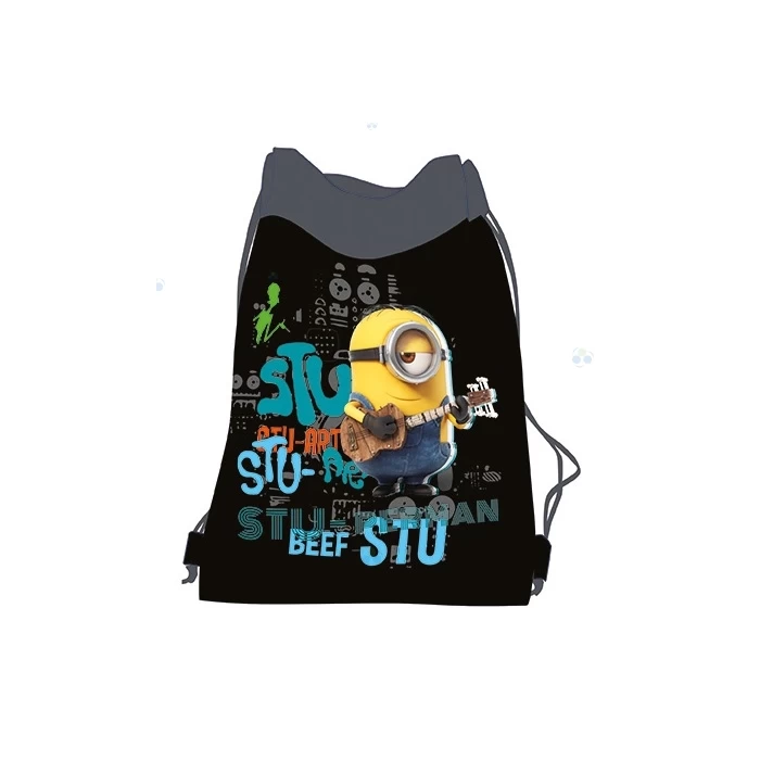 WOREK SZKOLNY MINIONKI CZARNY MINION STU