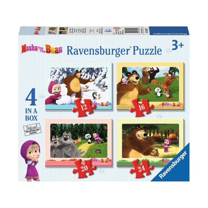 PUZZLE 4W1 MASZA I NIEDŹWIEDŹ