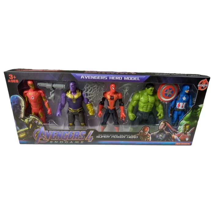 Figurki Avengersów HULK IRON MAN SPIDERMAN AMERYKA ANT